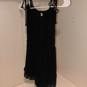 L.A. Hearts Black Tie Romper